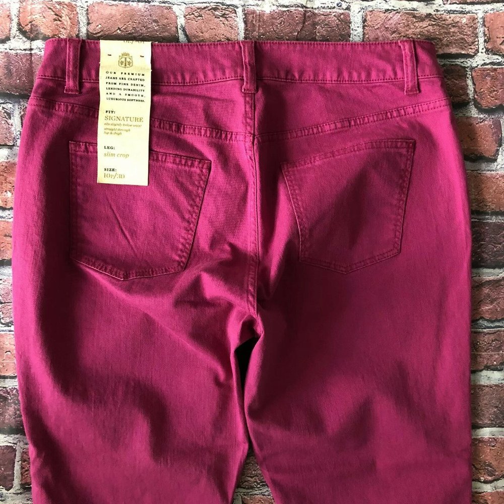 New Talbots Signature Slim Crop Jeans Womens 10P P